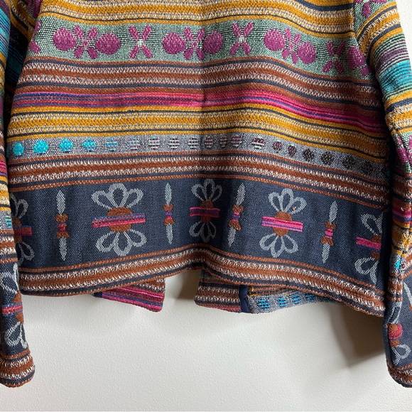 Bagatelle XL NWT Multicolor Striped Tapestry Women's Jacket Boho Southwestern - Picture 12 of 14